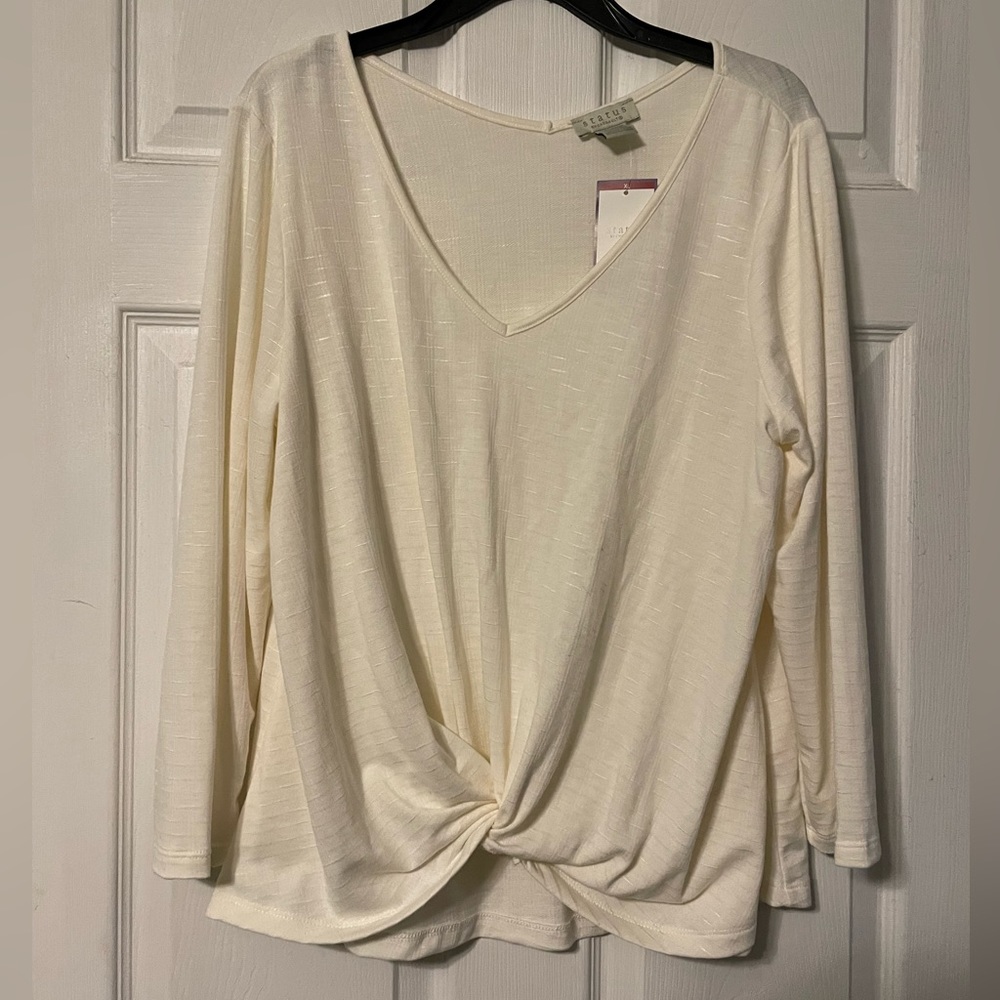 Twist front shirt
